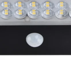 Projecteur LED intégrée noir à énergie solaire 750lm blanc froid 6,3W 5000K