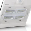 Projecteur Led Mural Batterie lithium 2Ah - 3.7V Solaire BLANC Détecteur de mouvements 400 Lm ASLO