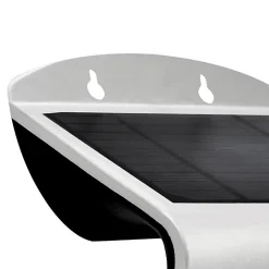 Projecteur Led Mural Solaire 3.7V 2Ah GRIS 14 x 10.9 x 21.2 cm Détecteur de mouvements 3.2W 400 Lm ASLO