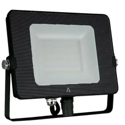 Projecteur LED NOIR 20W SMD 1600Lm Blanc chaud 3000K 230V Extérieur/Intérieur IP65 ASLO