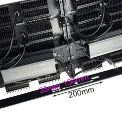 Projecteur LED Puissant Industriel 400W IP65 Noir - Blanc Froid 6000K - 8000K - SILAMP