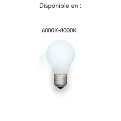 Projecteur LED Puissant Industriel 400W IP65 Noir - Blanc Froid 6000K - 8000K - SILAMP