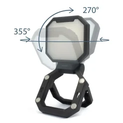 Projecteur LED rechargeable 2000 lumens 3 modes d'éclairage fonction batterie externe - Avidsen - 103674