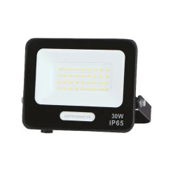 Projecteur LED SMD 30W IP65 2700lm Noir - Câble 15cm - Blanc Froid 6000K - 8000K - SILAMP