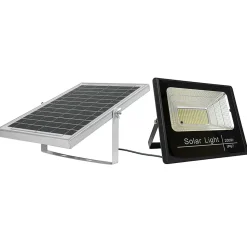 Projecteur LED solaire 200 W IP67 400 lm avec détecteur et télécommande inclus