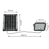 Projecteur LED solaire de 4800 lumens, avec détecteur de présence. Panneau solaire déporté