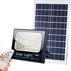 Projecteur LED Solaire 20W 1800Lm 6,4V/11Ah - Blanc Jour 6000K