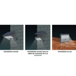 Projecteur LED solaire 5,26W 1000 Lumens Lampe LED Angle Faisceau 120 degrés ASLO