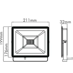 Projecteur LED 30W IP65 3000K TIGRIS