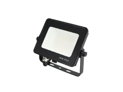 Projecteur LED 30W Noir Etanche IP65 Forte luminosité 3300 Lumens Blanc chaud 3000K atelier garage jardin terrain de sport