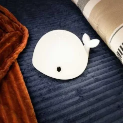 Projecteur lumineux tactile en silicone baleine