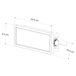 Projecteur mural LED extérieur blanc 30 W 3750 lm sans détecteur IP65, GoodHome Davern
