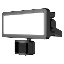 Projecteur mural LED extérieur noir 20 W 2250 lm détecteur de mouvement IP65, GoodHome Davern