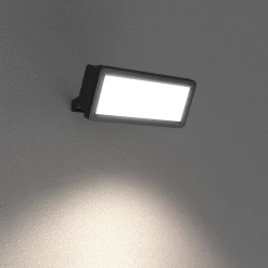 Projecteur mural LED extérieur 20 W 2250 lm sans détecteur IP65, GoodHome Davern noir