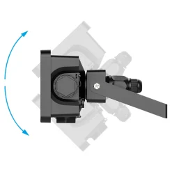 Projecteur mural LED extérieur noir 30 W 3750 lm sans détecteur IP65, GoodHome Davern