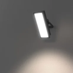 Projecteur mural LED extérieur noir 30 W 3750 lm sans détecteur IP65, GoodHome Davern