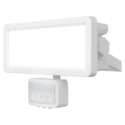 Projecteur mural LED extérieur blanc 20 W 2250 lm détecteur de mouvement IP65, GoodHome Davern