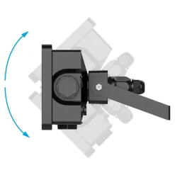 Projecteur mural LED extérieur noir 50 W 6250 lm sans détecteur IP65, GoodHome Davern