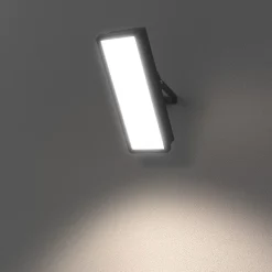 Projecteur mural LED extérieur noir 50 W 6250 lm sans détecteur IP65, GoodHome Davern