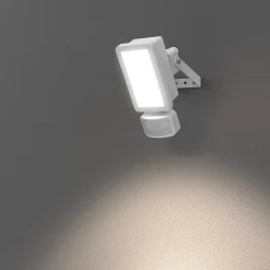 Projecteur mural LED extérieur blanc 10 W 1250 lm détecteur de mouvement IP65, GoodHome Davern