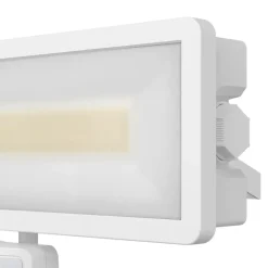 Projecteur mural LED extérieur blanc 50 W 6250 lm avec détecteur PIR IP65, GoodHome Davern