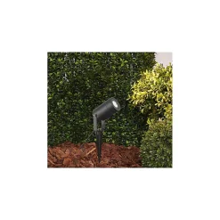 Projecteur Piquet LED Orientable AC220-230V GU10 7W Etanche IP65 IK06 65mm