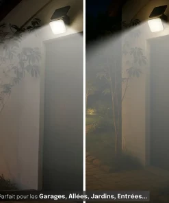 Projecteur Solaire avec Détecteur de Mouvement - 1000 Lumens - 3 Modes d'Éclairage 3000K-4000K-6000K - Groupe DDC