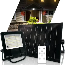 Projecteur Solaire avec Détecteur de Mouvement IP65 2200lm - Groupe DDC