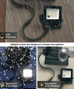 Projecteur Solaire avec Détecteur de Mouvement IP65 1000lm - Groupe DDC
