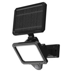 Projecteur solaire LED extérieur noire 5,5 W 600 lm IP44 détecteur PIR, GoodHome Shomali