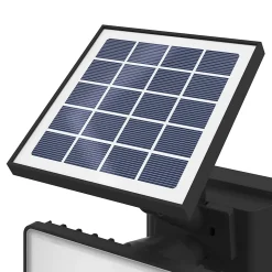 Projecteur solaire LED intégré à détection Davern 400lm IP65 noir GoodHome
