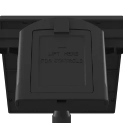 Projecteur solaire LED intégré à détection Davern 800lm IP65 noir GoodHome