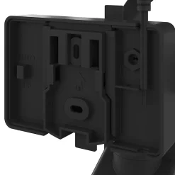 Projecteur solaire LED intégré à détection Davern 2x800lm IP65 noir GoodHome