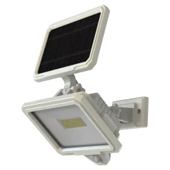 Projecteur solaire LED intégré à détection Shomali 1000lm 9W IP44 blanc GoodHome