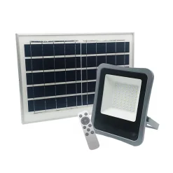 Projecteur Solaire LED 30W IP65 Dimmable (Panneau Solaire et Télécommande Inclus) - Blanc Froid 6000K - 8000K - SILAMP