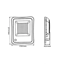 Projecteur Solaire LED 8W Dimmable (Panneau Solaire + Télécommande Inclus) - Blanc Froid 6000K - 8000K - SILAMP