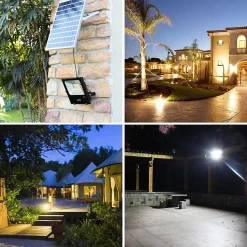 Projecteur Solaire LED 50W IP65 Dimmable (Panneau Solaire et Télécommande Inclus) - Blanc Froid 6000K - 8000K - SILAMP