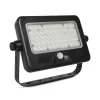 Projecteur solaire LED 10W noir