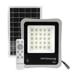 Projecteur Solaire LED 8W IP65 (Panneau Solaire + Télécommande Inclus) - Blanc Froid 6000K - 8000K - SILAMP