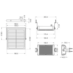 Projecteur Solaire Multifonction 3000lm + Télécommande