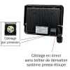 Projecteurs LED 100W/IP65/11000lm/4000K connexion direct - sans câble - garantie 5 ans
