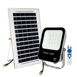 Projecteurs étanche solaires à LED 30W Blanc froid 6000K
