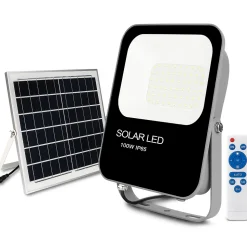 Projecteurs étanche solaires à LED 100W Blanc froid 6000k