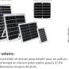 Projecteurs étanche solaires à LED 150W Blanc froid 6000k