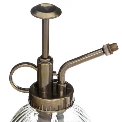 Pulvérisateur Vintage - verre - D9 cm - Marron- Atmosphera