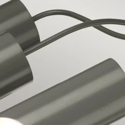 Quinto Lustre 6 lumières - Nickel poli gris foncé