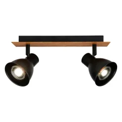 Rampe 2 spots orientables Atelier noir