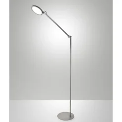 Regina - Lampadaire LED orientable en métal, aluminium, H.135 cm - Éclairage LED 9W intégré, CCT (3000K, 4000K, 5000K, 6000K)