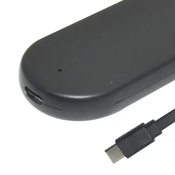 Reglette LED sous meuble sur batterie noir IP20 L.30 x l.4,1 cm