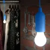 RETRO' : Ampoule LED à piles (3AAA non fournies) avec cordon. Bleu